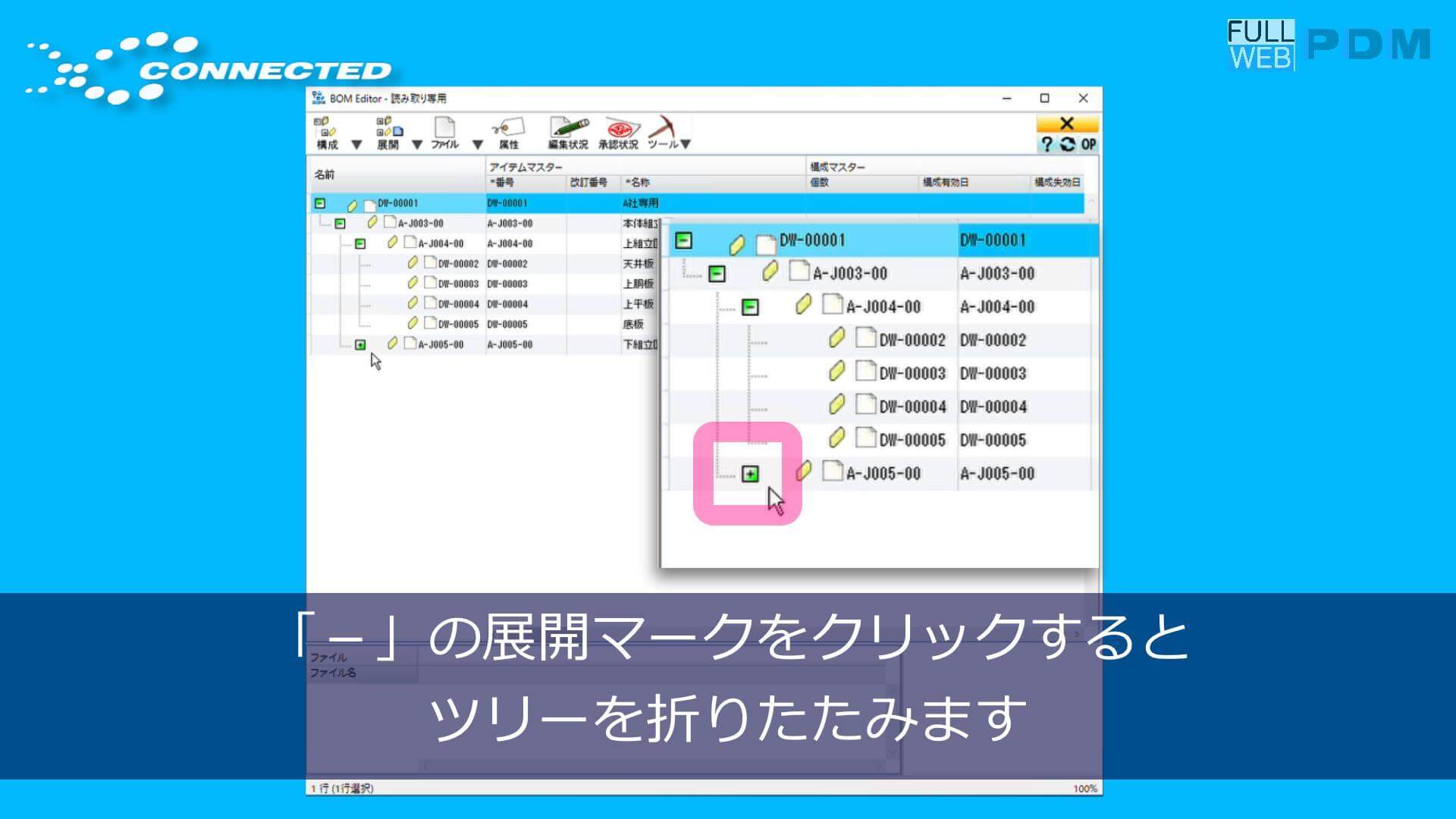 製品構成ツリー
